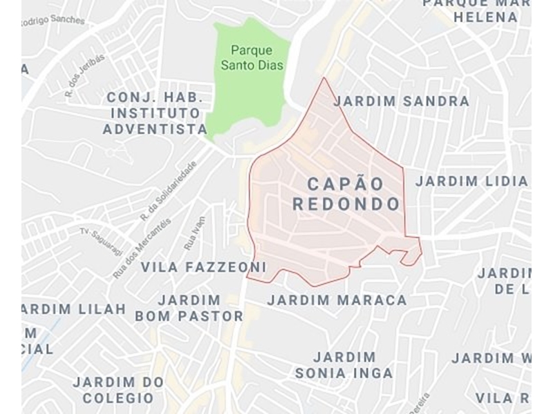 Mapa do Capão Redondo para desentupimentos