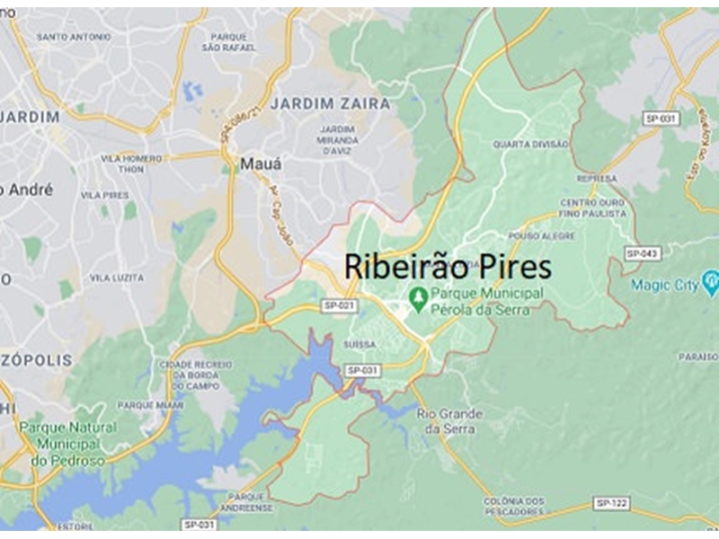 Mapa de desentupimento de Ribeirão Pires